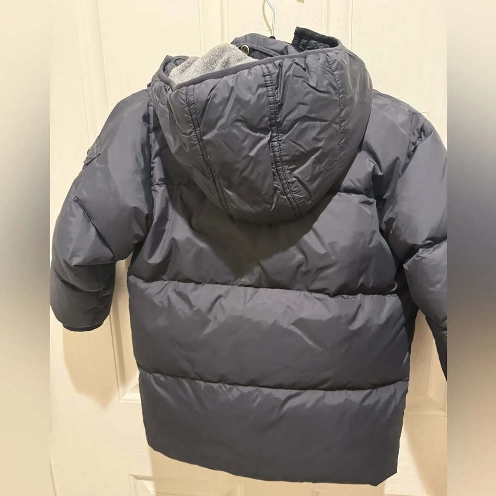 Gap Kids Puffer Jacket Black Hooded Snow Jacket Fleece‎ Lined Insulated